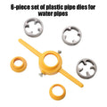 6-Piece Set Of Water Pipe Die Plastic Pipe Die Tap Wrench Set