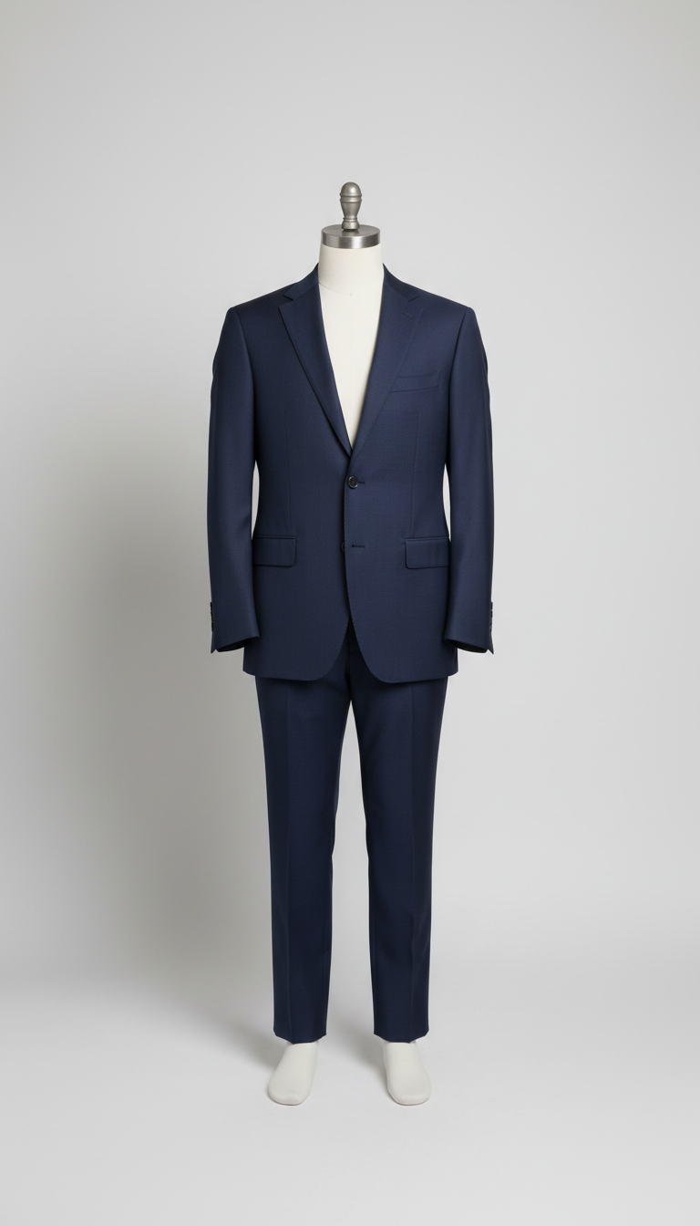 Ink Blue Wool Suit