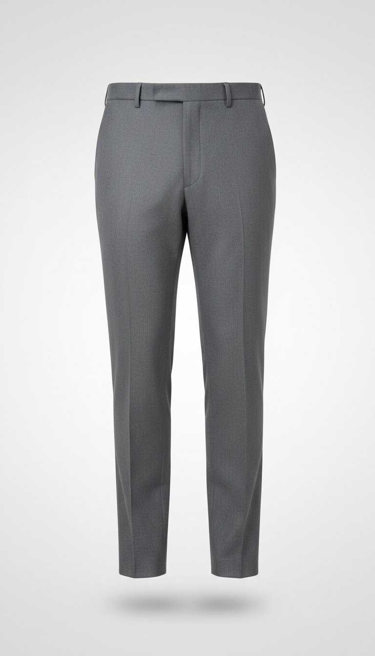 Muted Graphite Wool Trousers