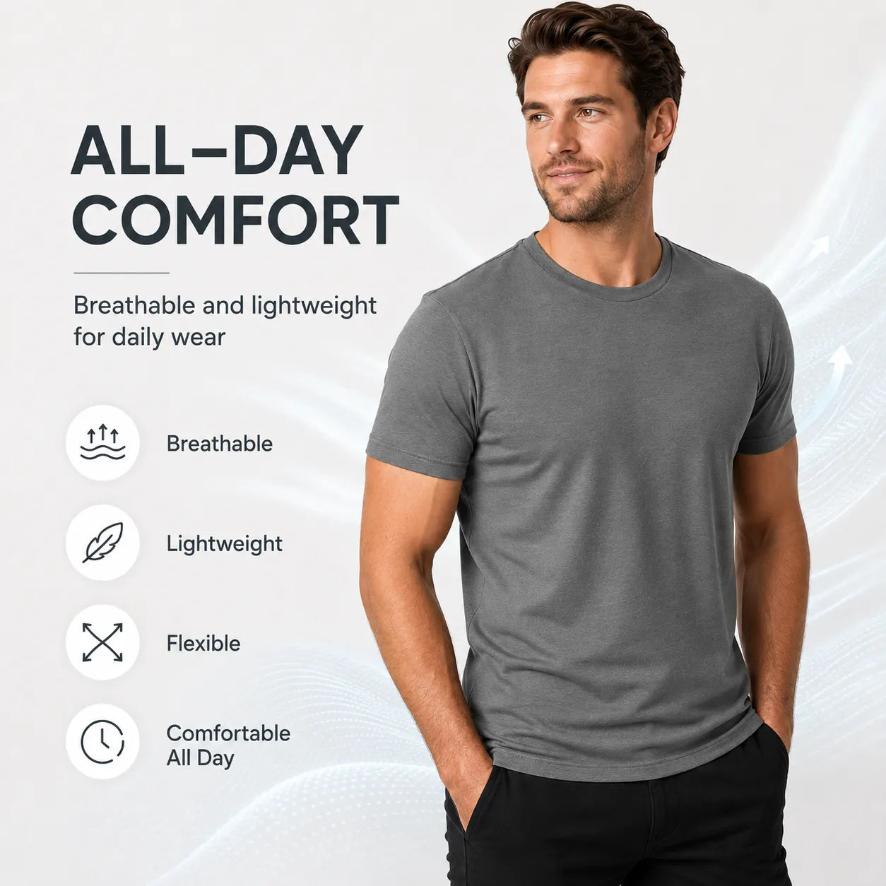 👕 LIMITED-TIME 50% OFF! ✨ Men’s Short Sleeve Crew Neck T-Shirts