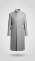 Cloud Silver Minimalist Overcoat