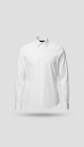 White Cotton Twill Shirt